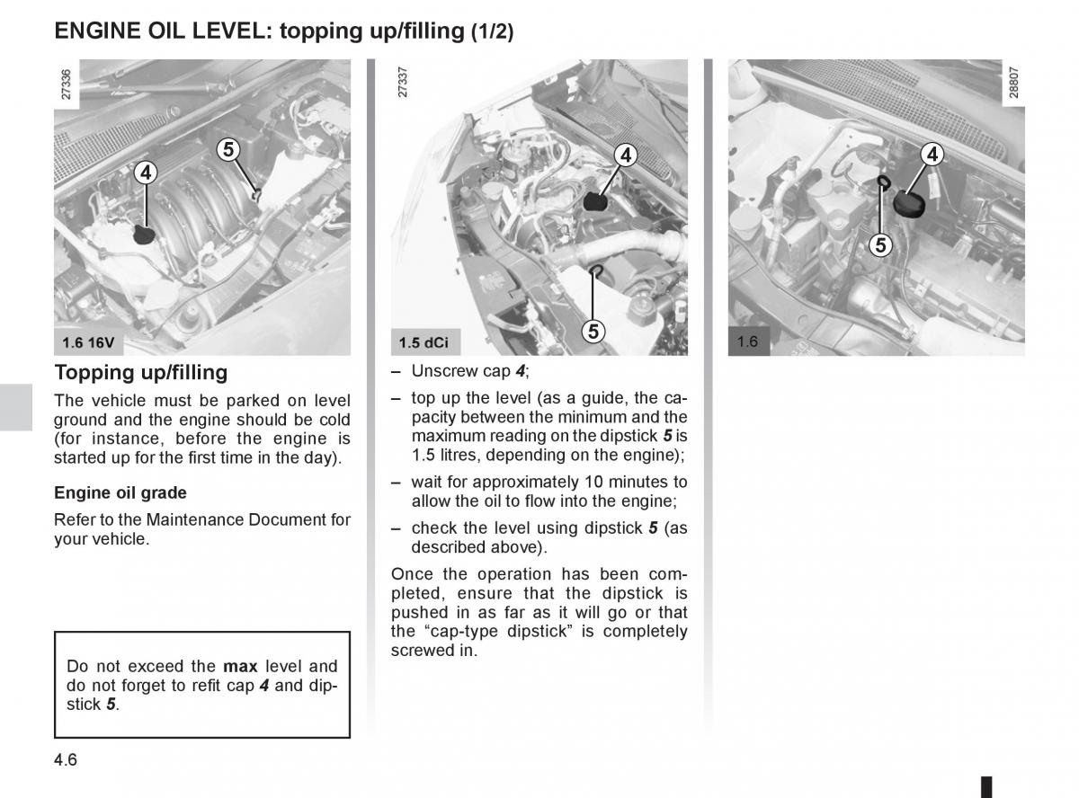 Renault Kangoo II 2 owners manual / page 158