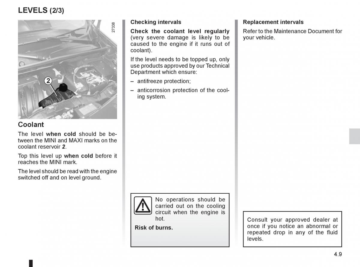 Renault Kangoo II 2 owners manual / page 161