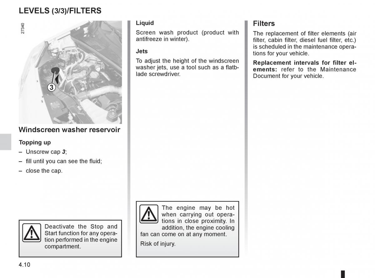 Renault Kangoo II 2 owners manual / page 162