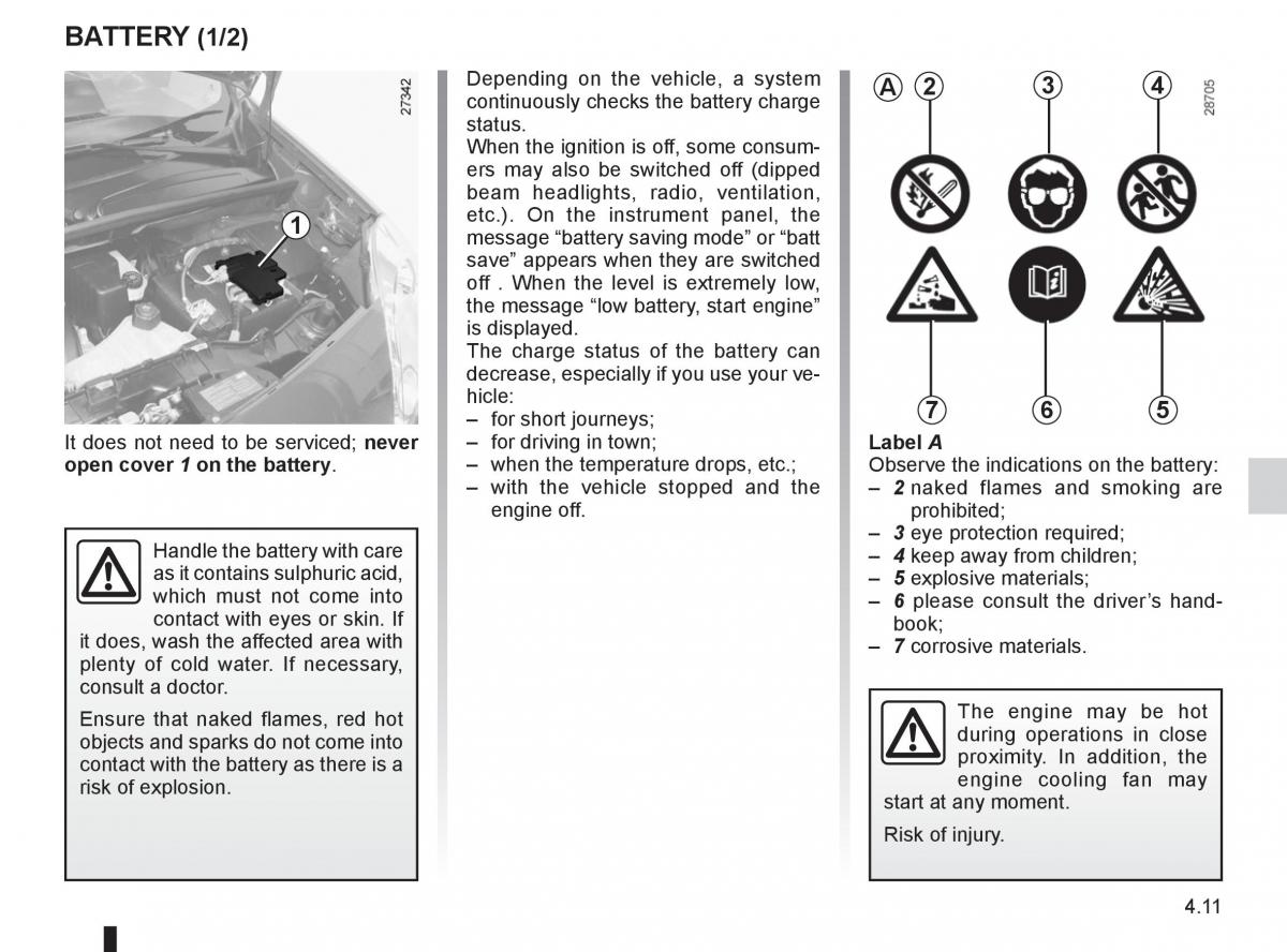 Renault Kangoo II 2 owners manual / page 163