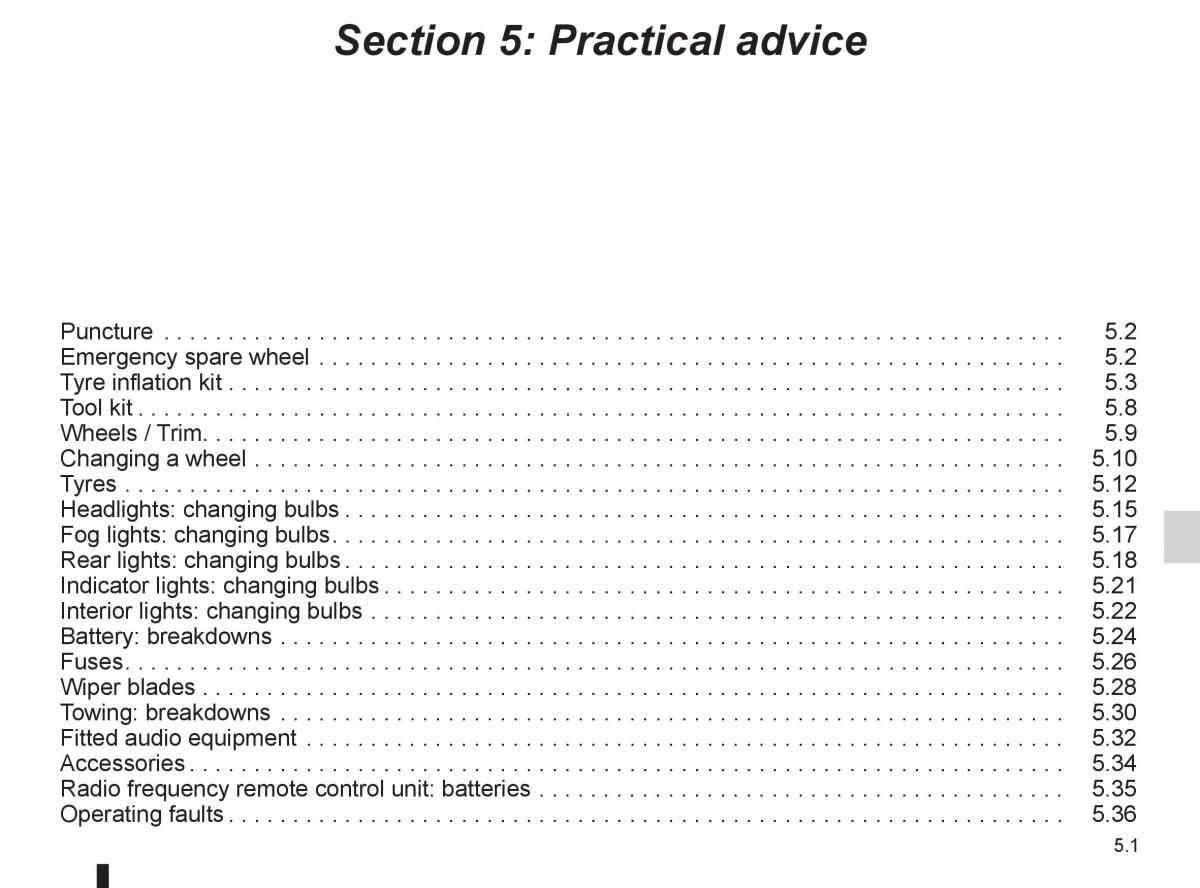 Renault Kangoo II 2 owners manual / page 171