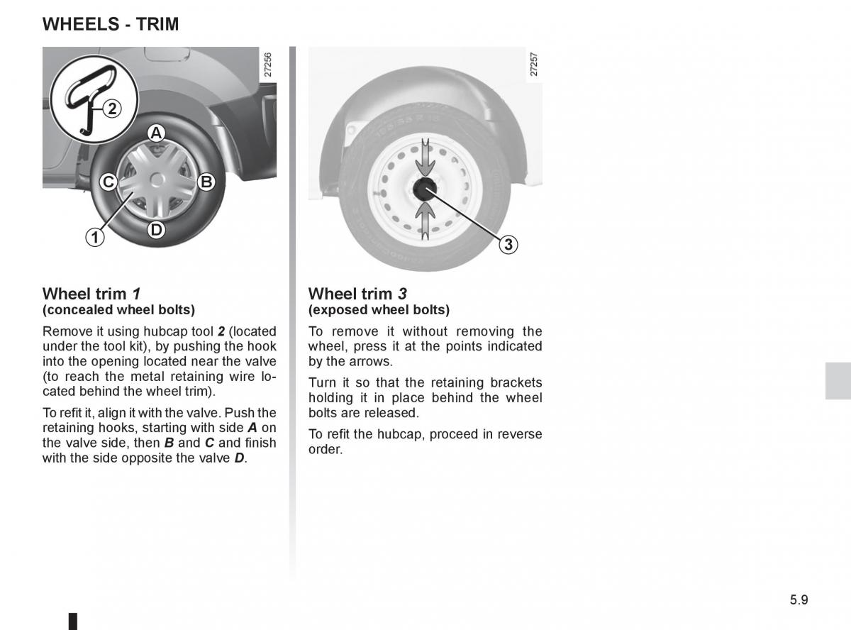 Renault Kangoo II 2 owners manual / page 179