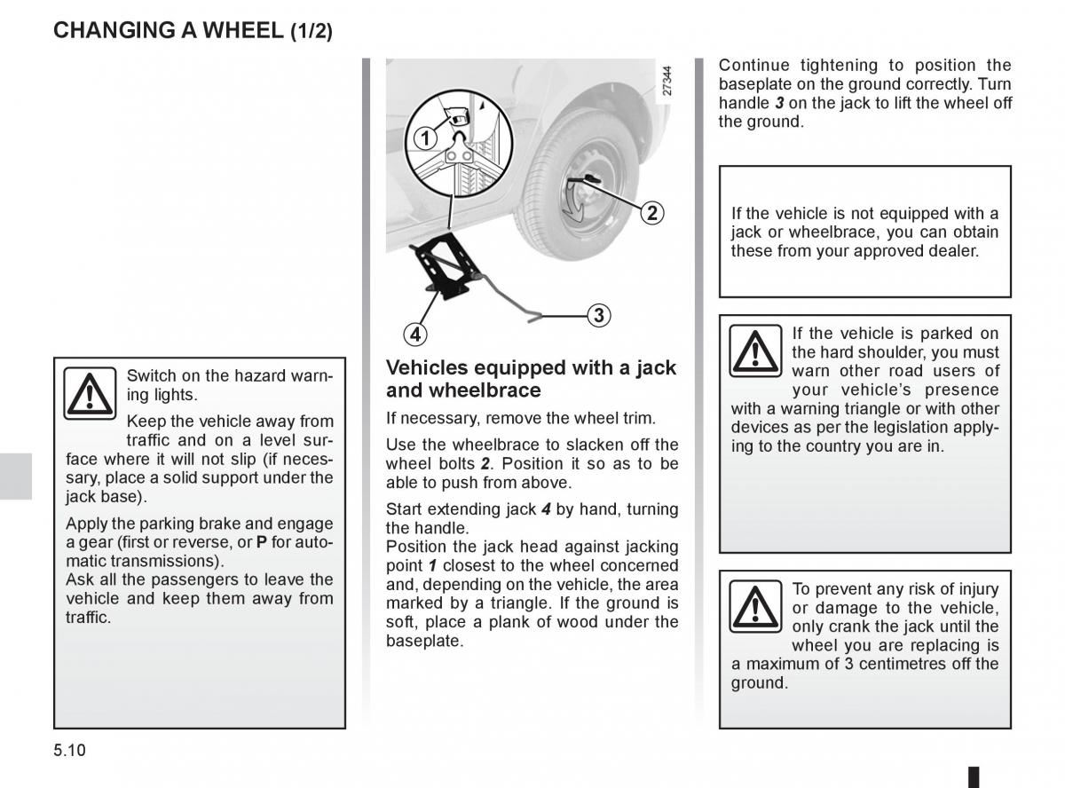 Renault Kangoo II 2 owners manual / page 180