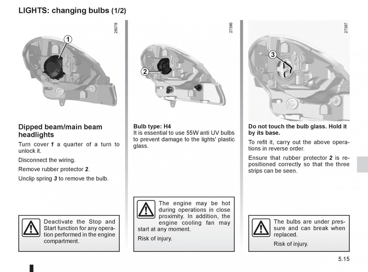 Renault Kangoo II 2 owners manual / page 185