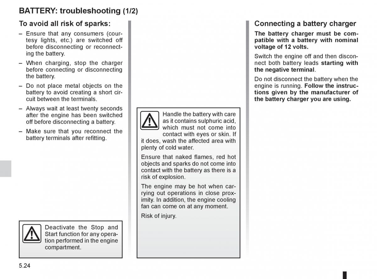 Renault Kangoo II 2 owners manual / page 194