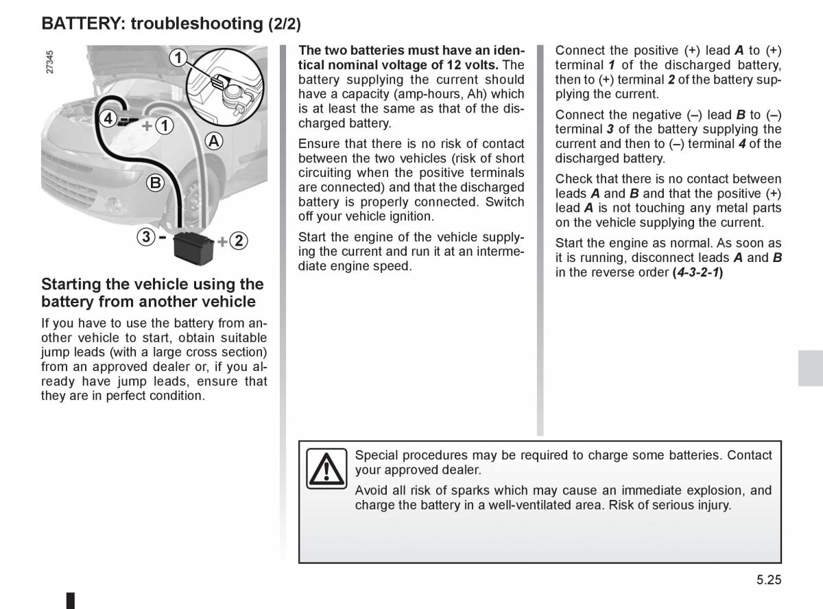 Renault Kangoo II 2 owners manual / page 195