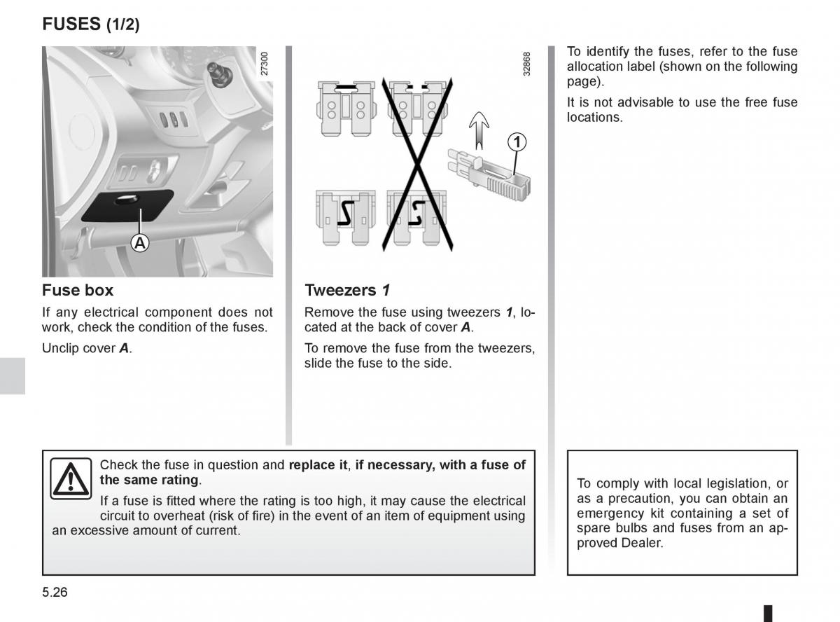 Renault Kangoo II 2 owners manual / page 196