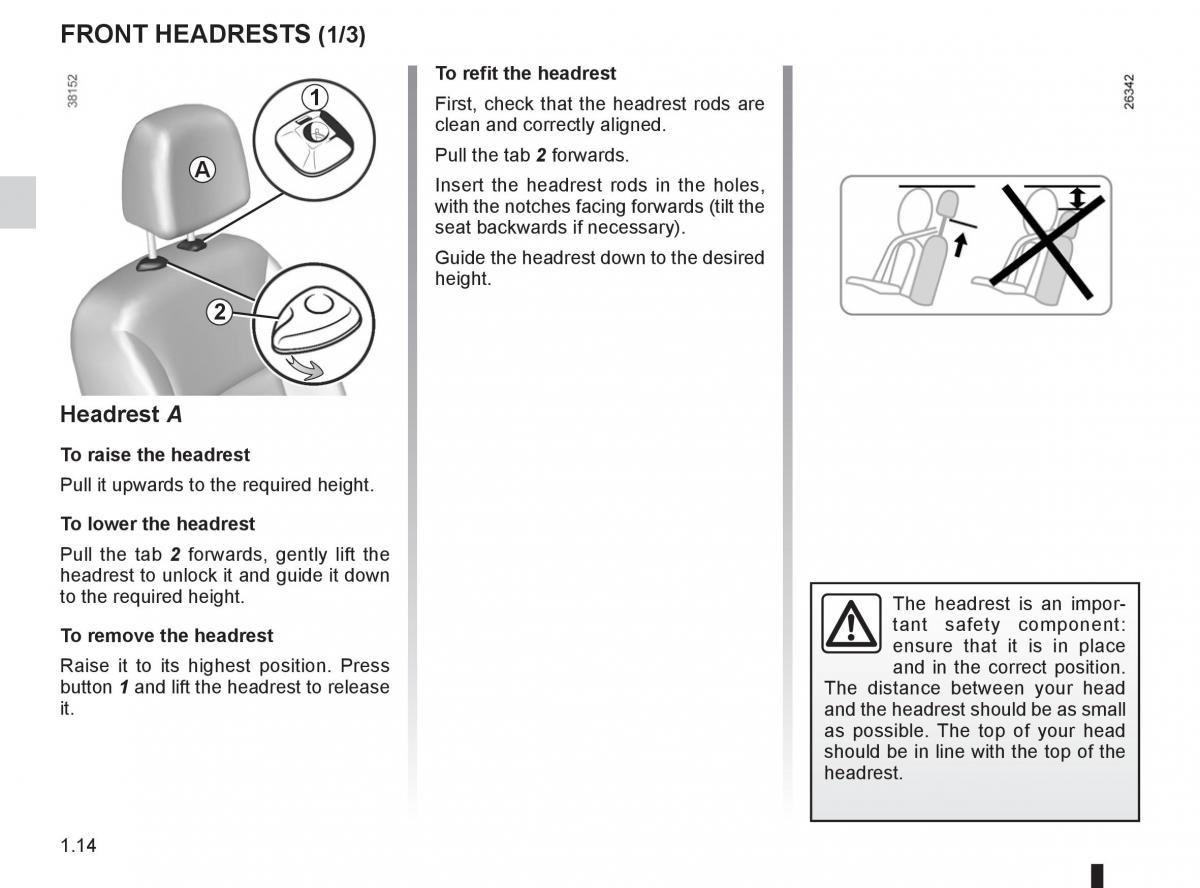 Renault Kangoo II 2 owners manual / page 20