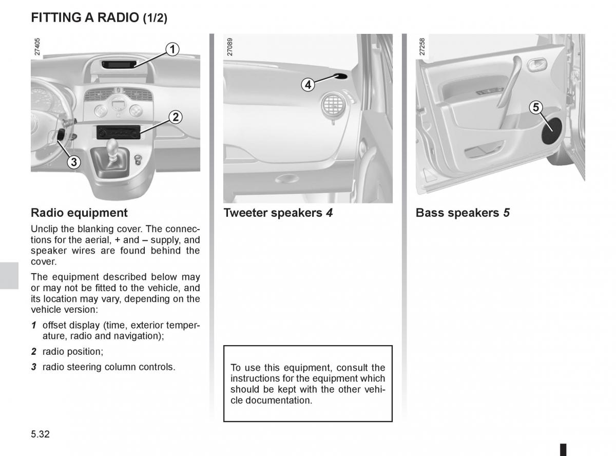 Renault Kangoo II 2 owners manual / page 202