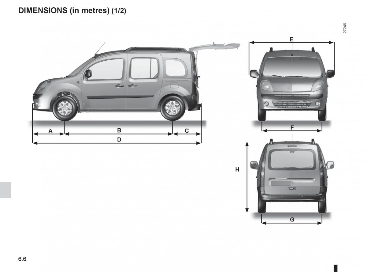 Renault Kangoo II 2 owners manual / page 216