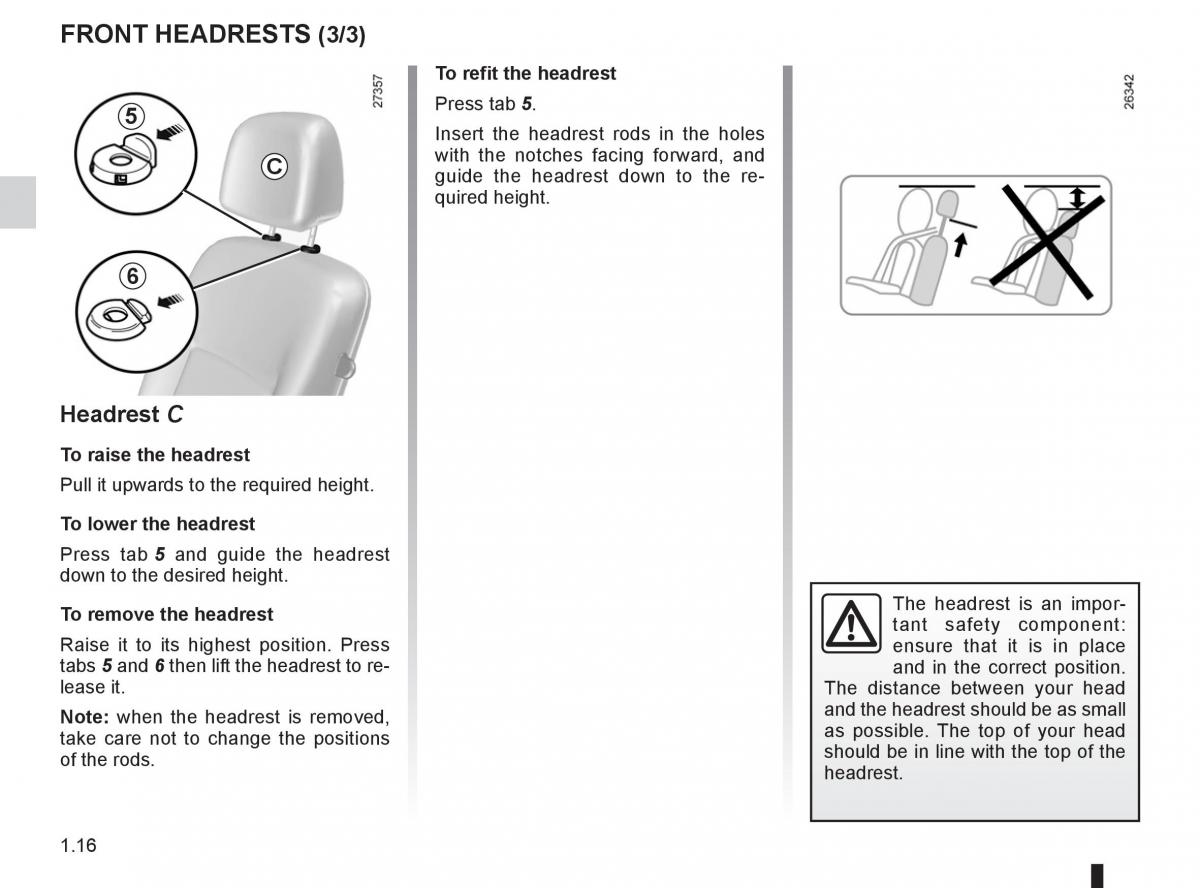 Renault Kangoo II 2 owners manual / page 22