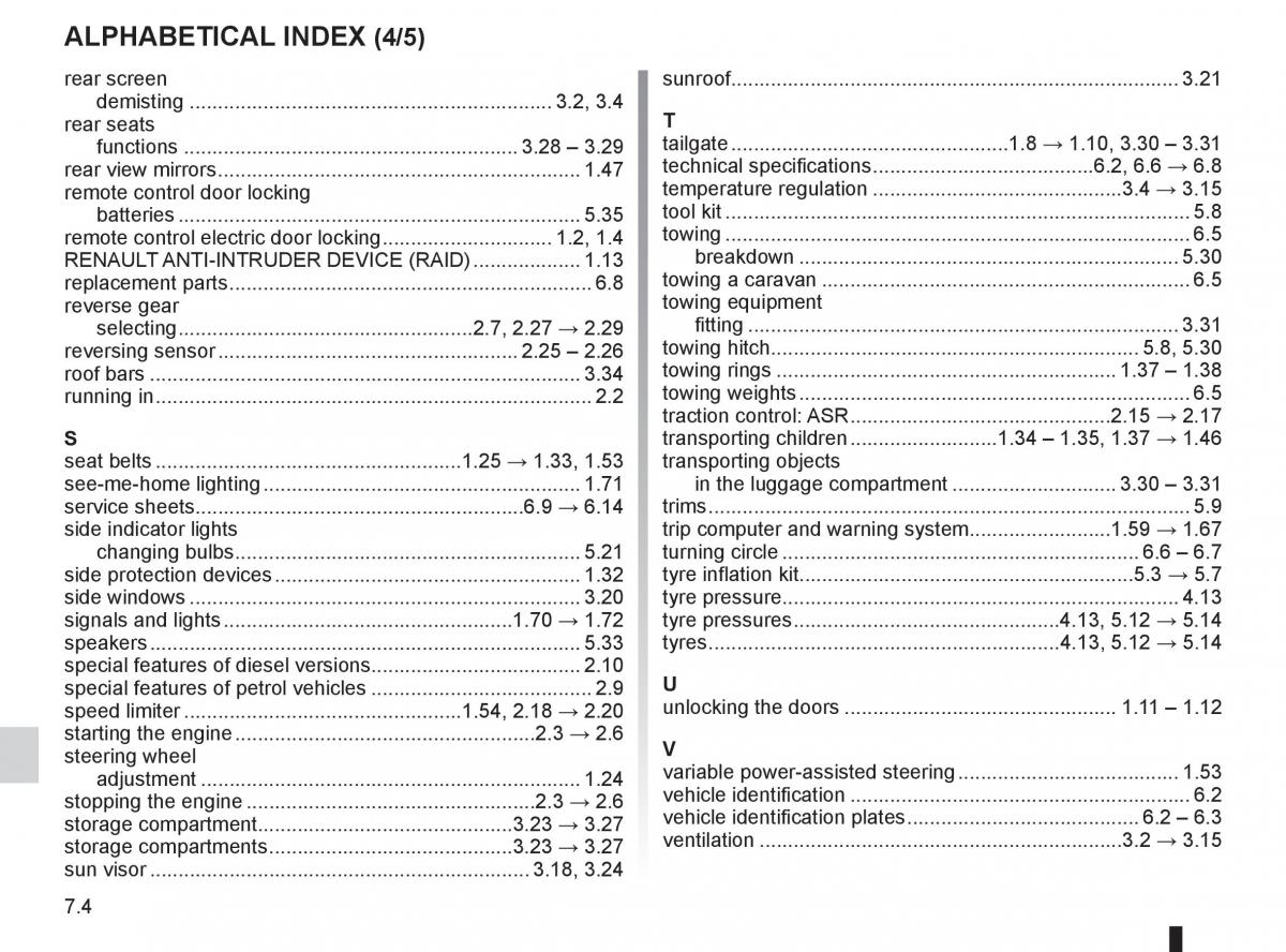 Renault Kangoo II 2 owners manual / page 234