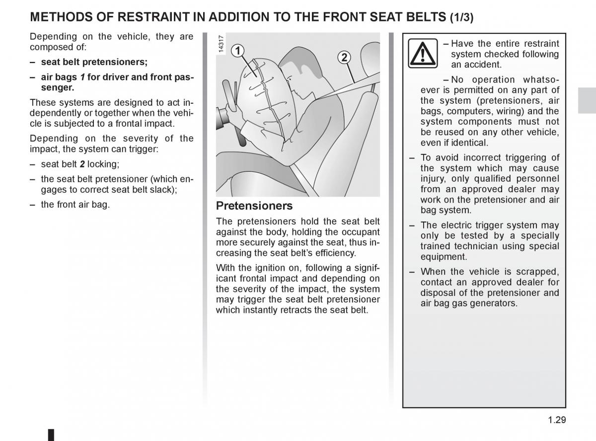 Renault Kangoo II 2 owners manual / page 35