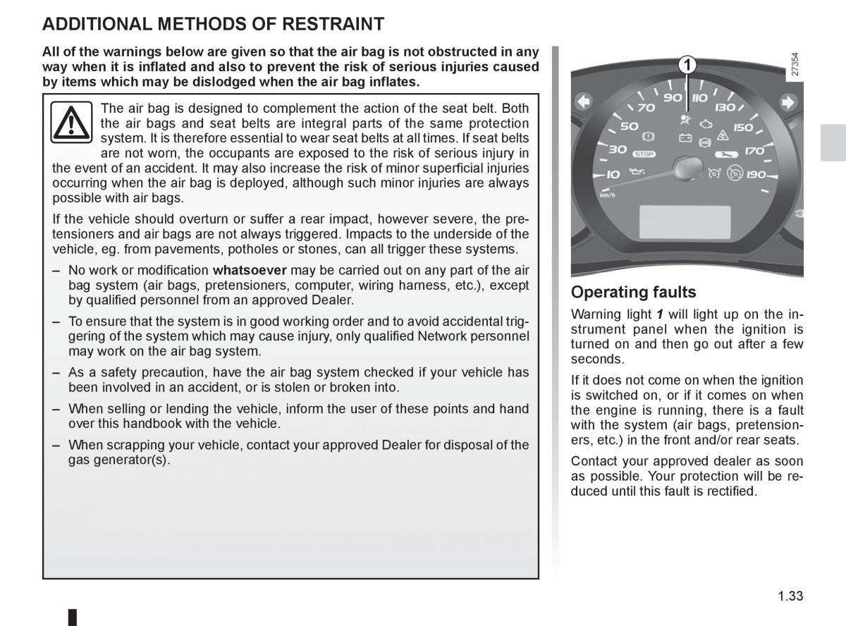 Renault Kangoo II 2 owners manual / page 39