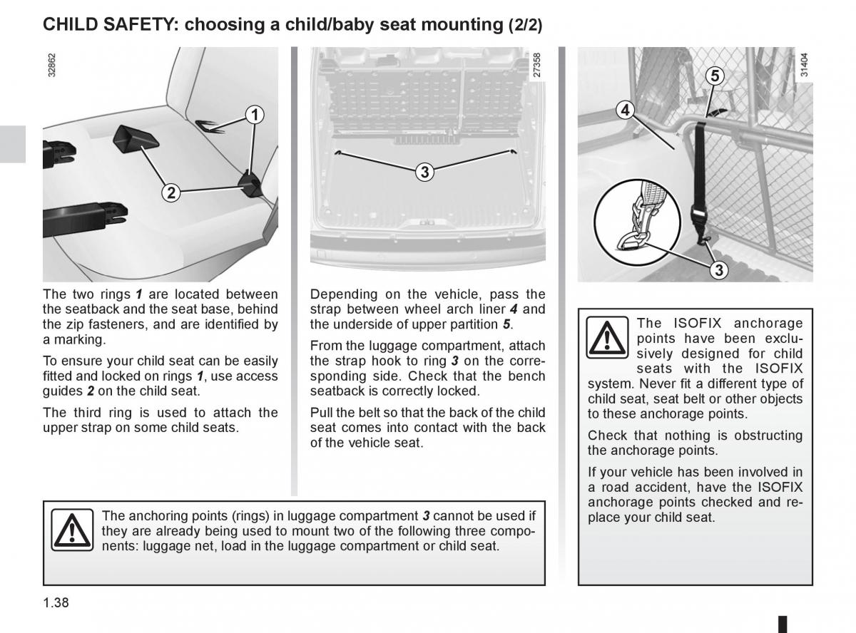 Renault Kangoo II 2 owners manual / page 44