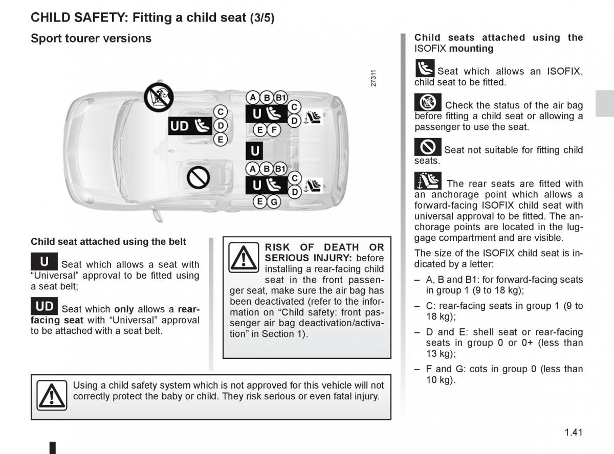 Renault Kangoo II 2 owners manual / page 47