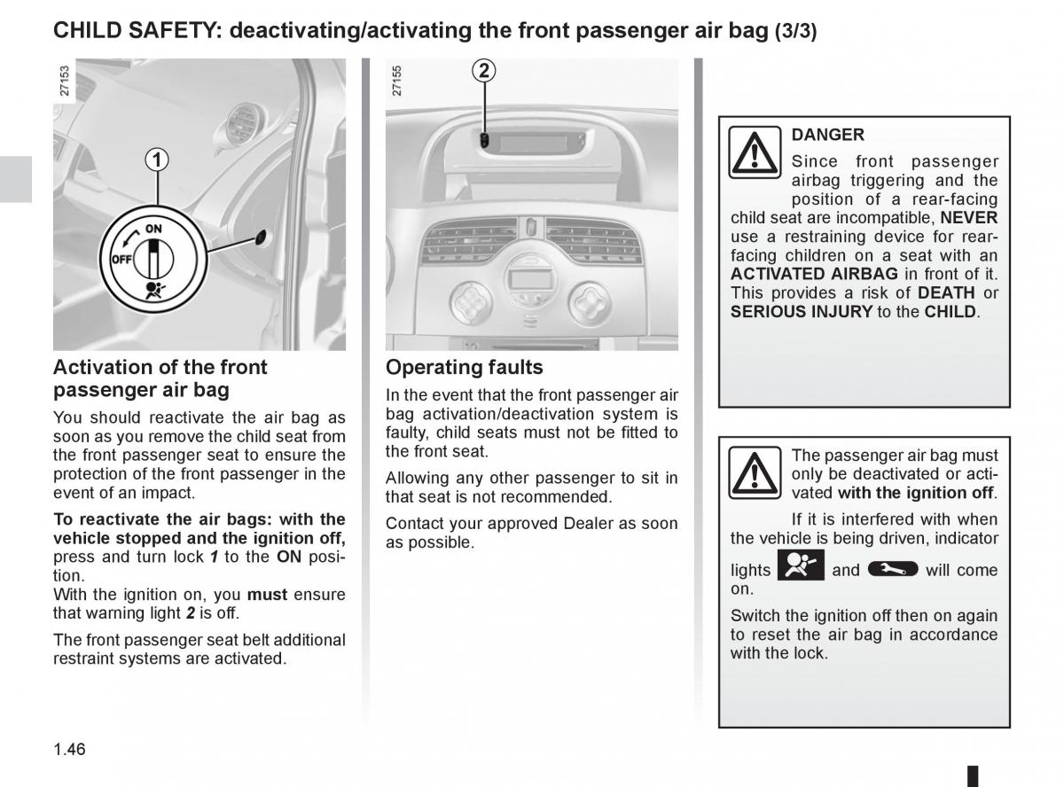 Renault Kangoo II 2 owners manual / page 52