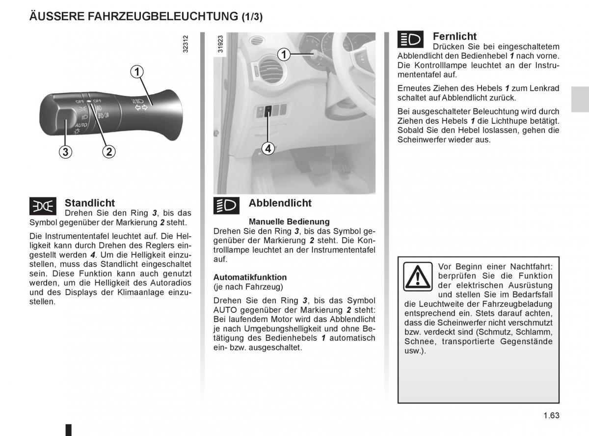 Renault Koleos Handbuch / page 69