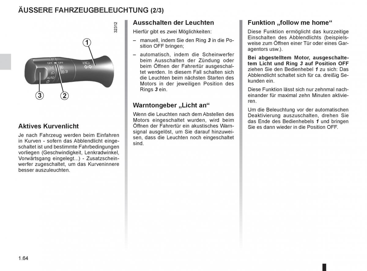 Renault Koleos Handbuch / page 70