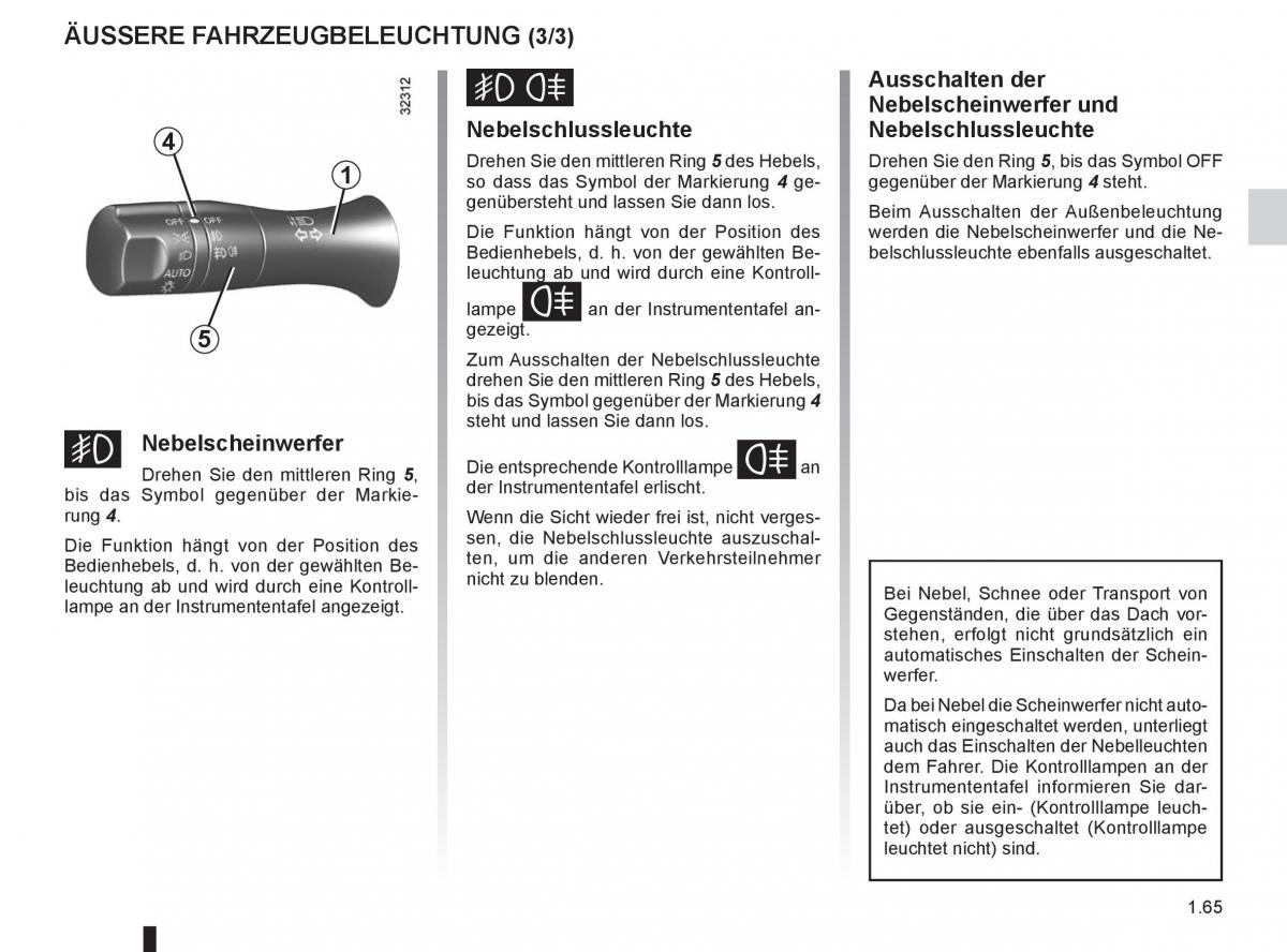 Renault Koleos Handbuch / page 71