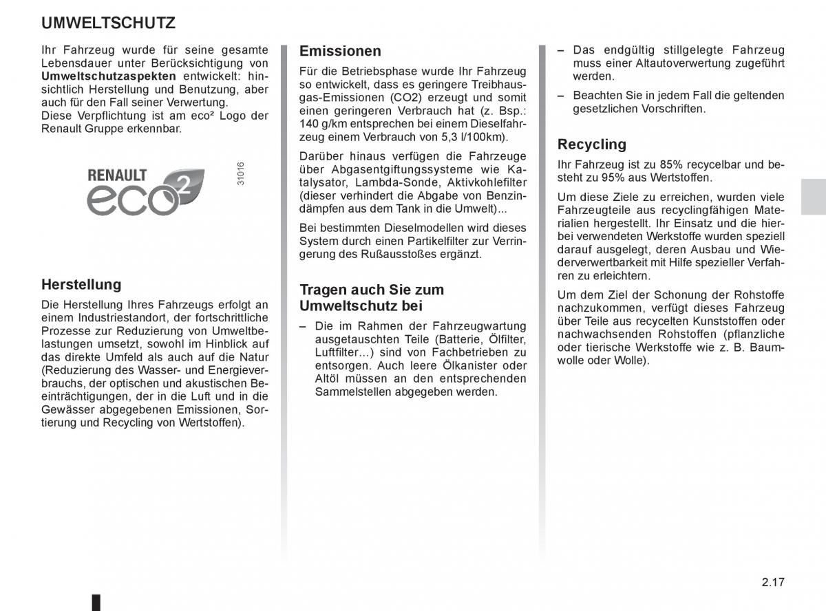 Renault Koleos Handbuch / page 95