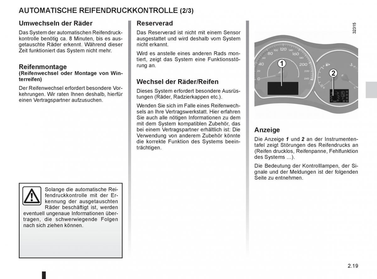 Renault Koleos Handbuch / page 97