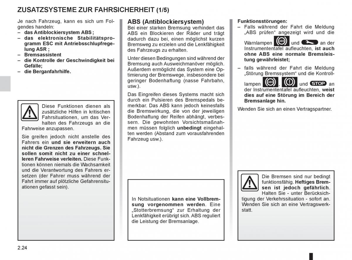 Renault Koleos Handbuch / page 102