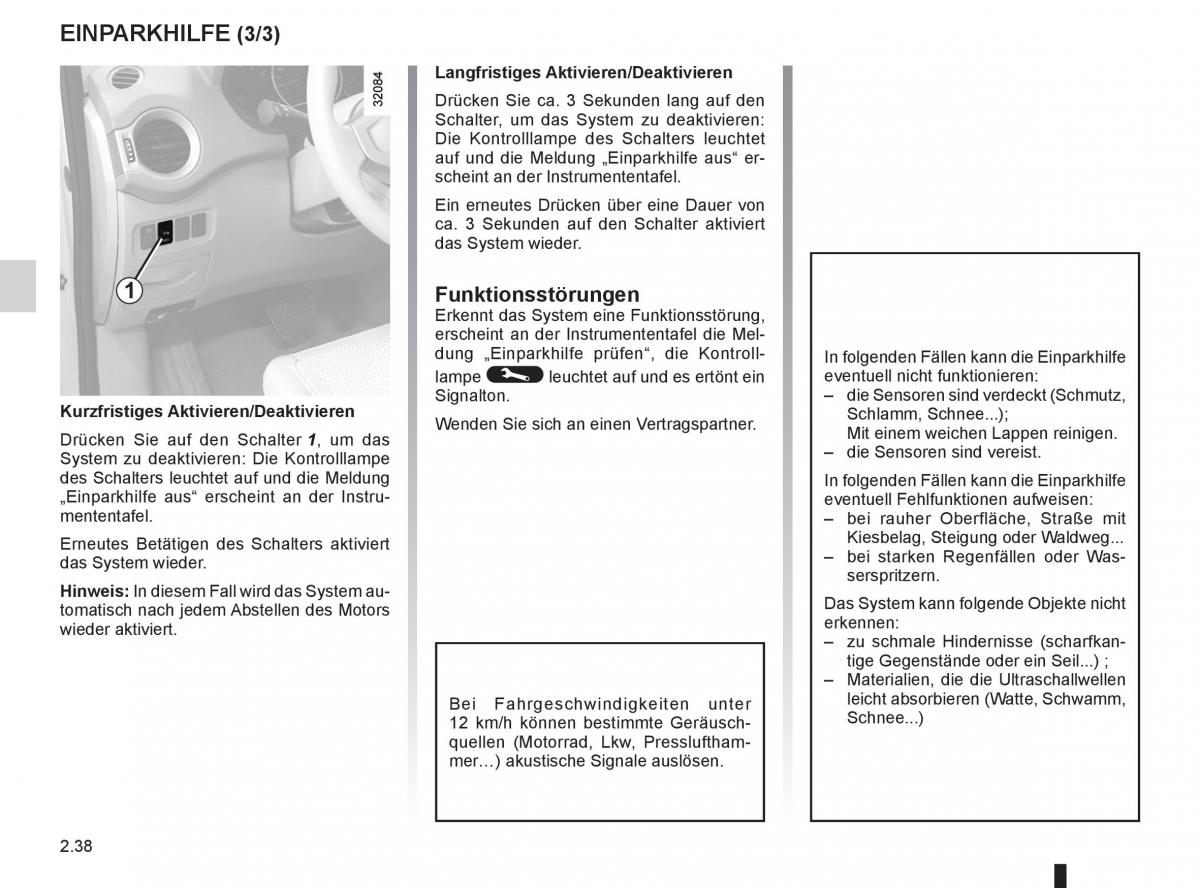 Renault Koleos Handbuch / page 116