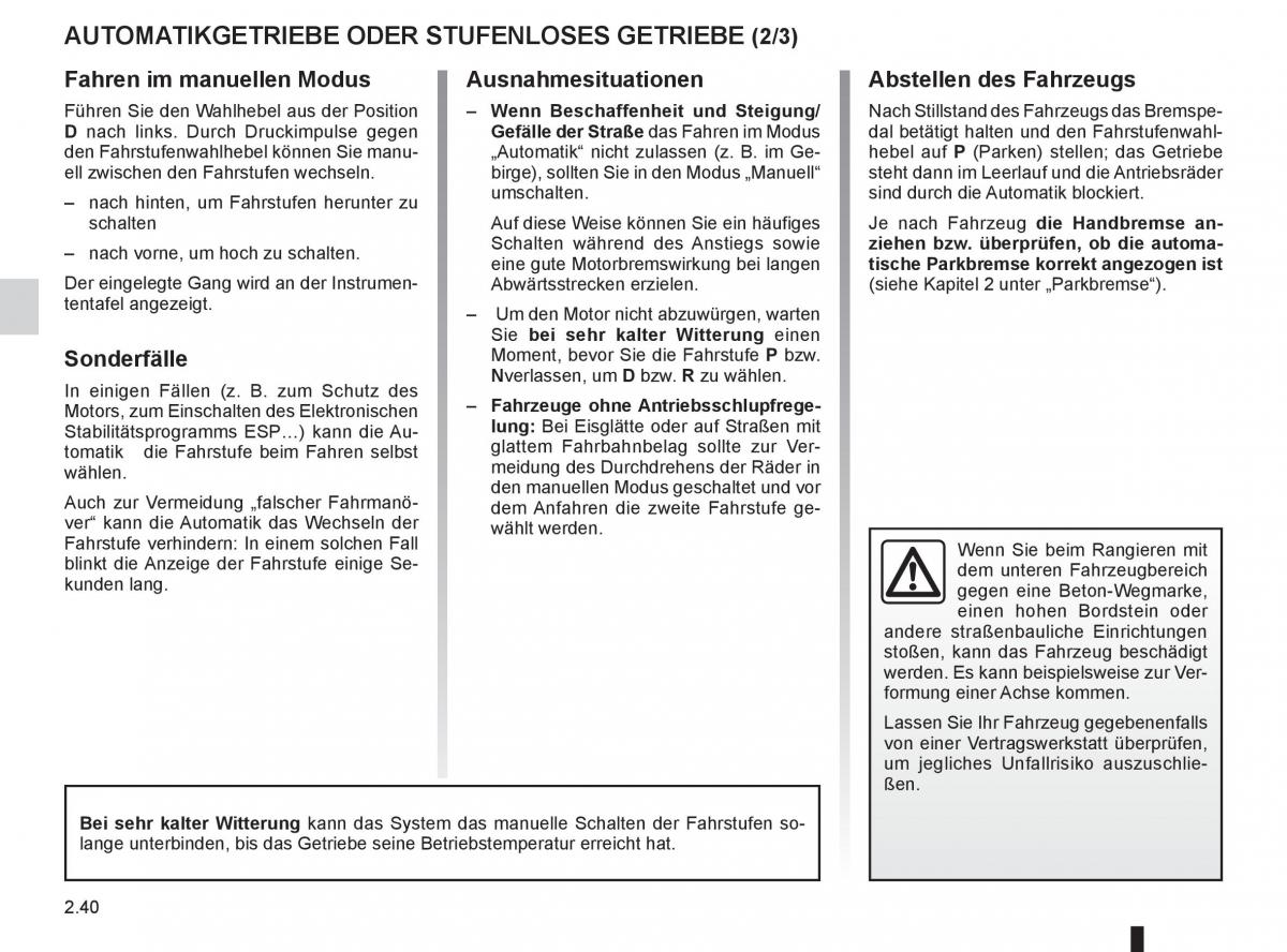 Renault Koleos Handbuch / page 118