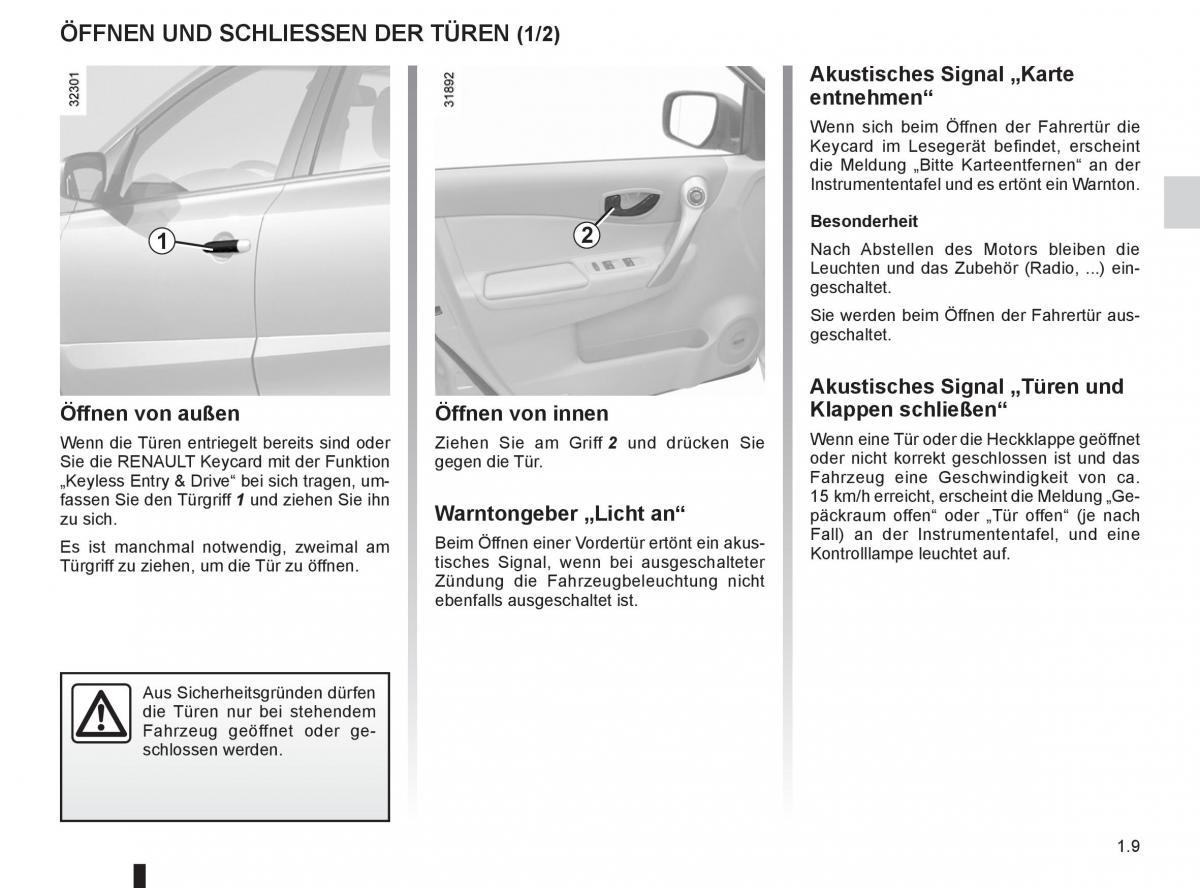 Renault Koleos Handbuch / page 15