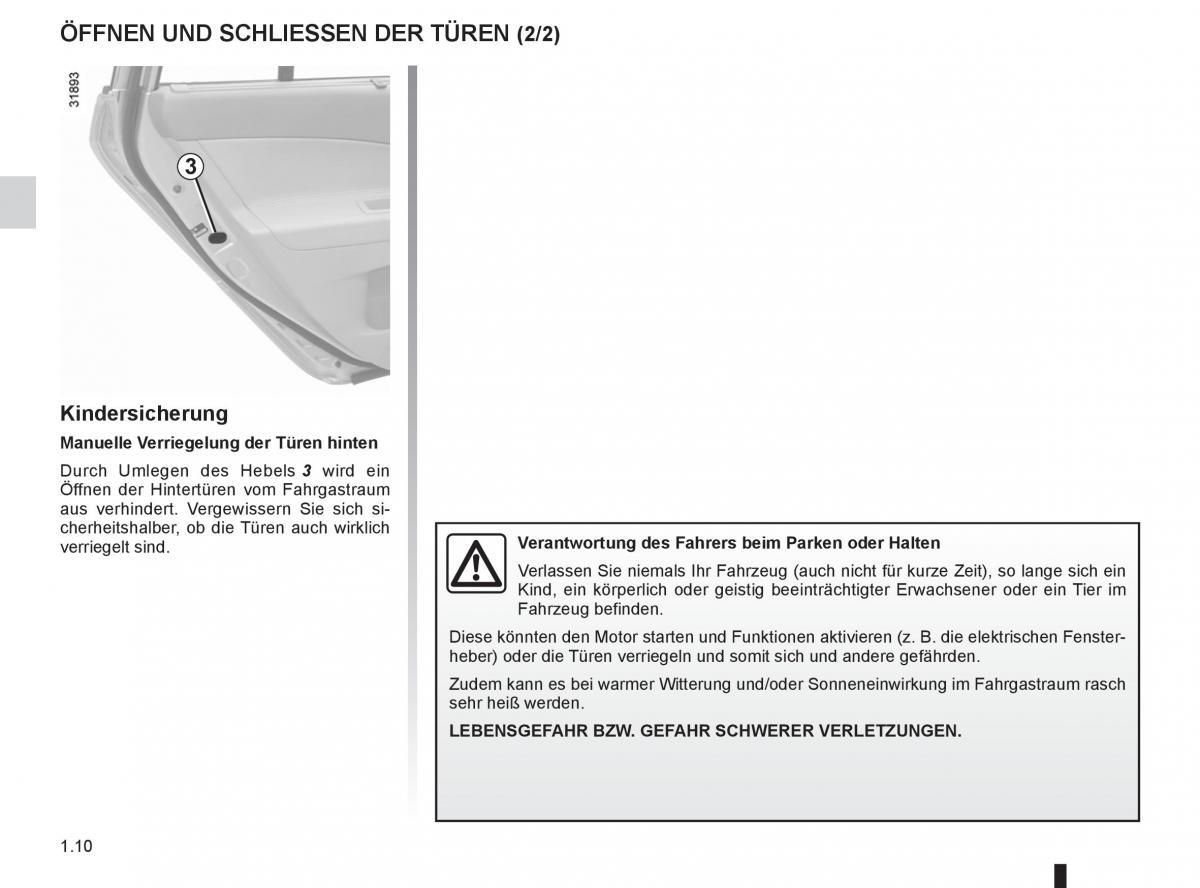 Renault Koleos Handbuch / page 16