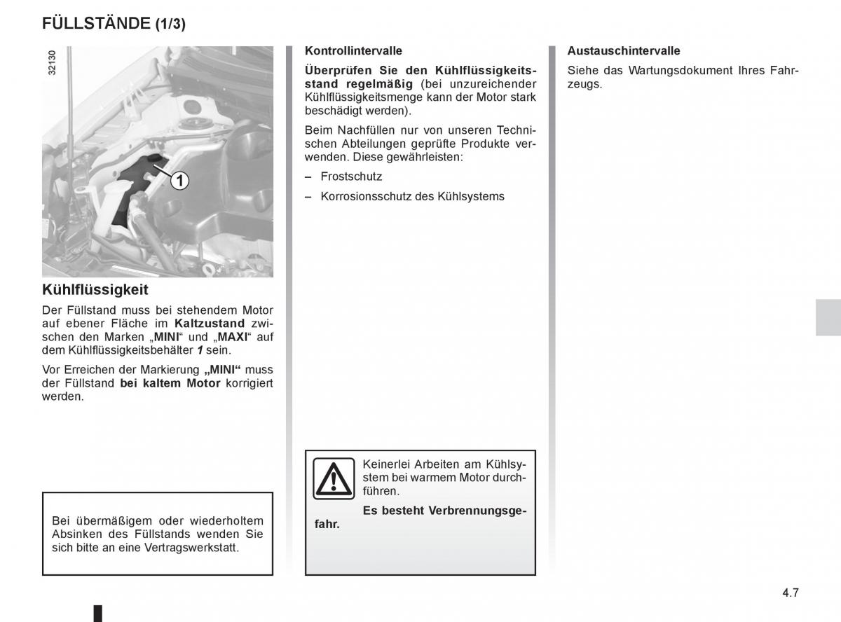 Renault Koleos Handbuch / page 165