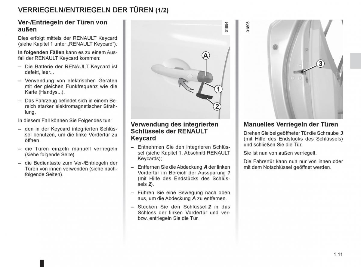 Renault Koleos Handbuch / page 17