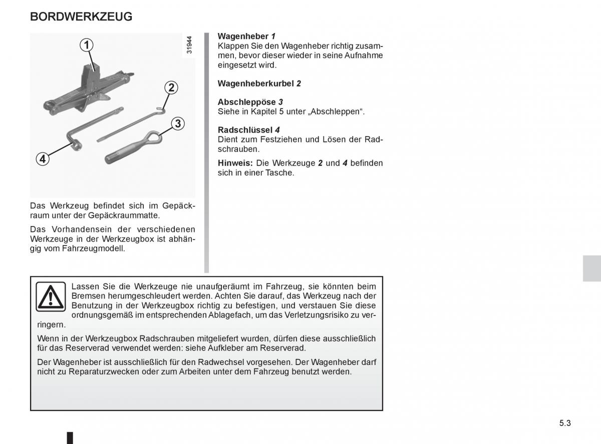 Renault Koleos Handbuch / page 177