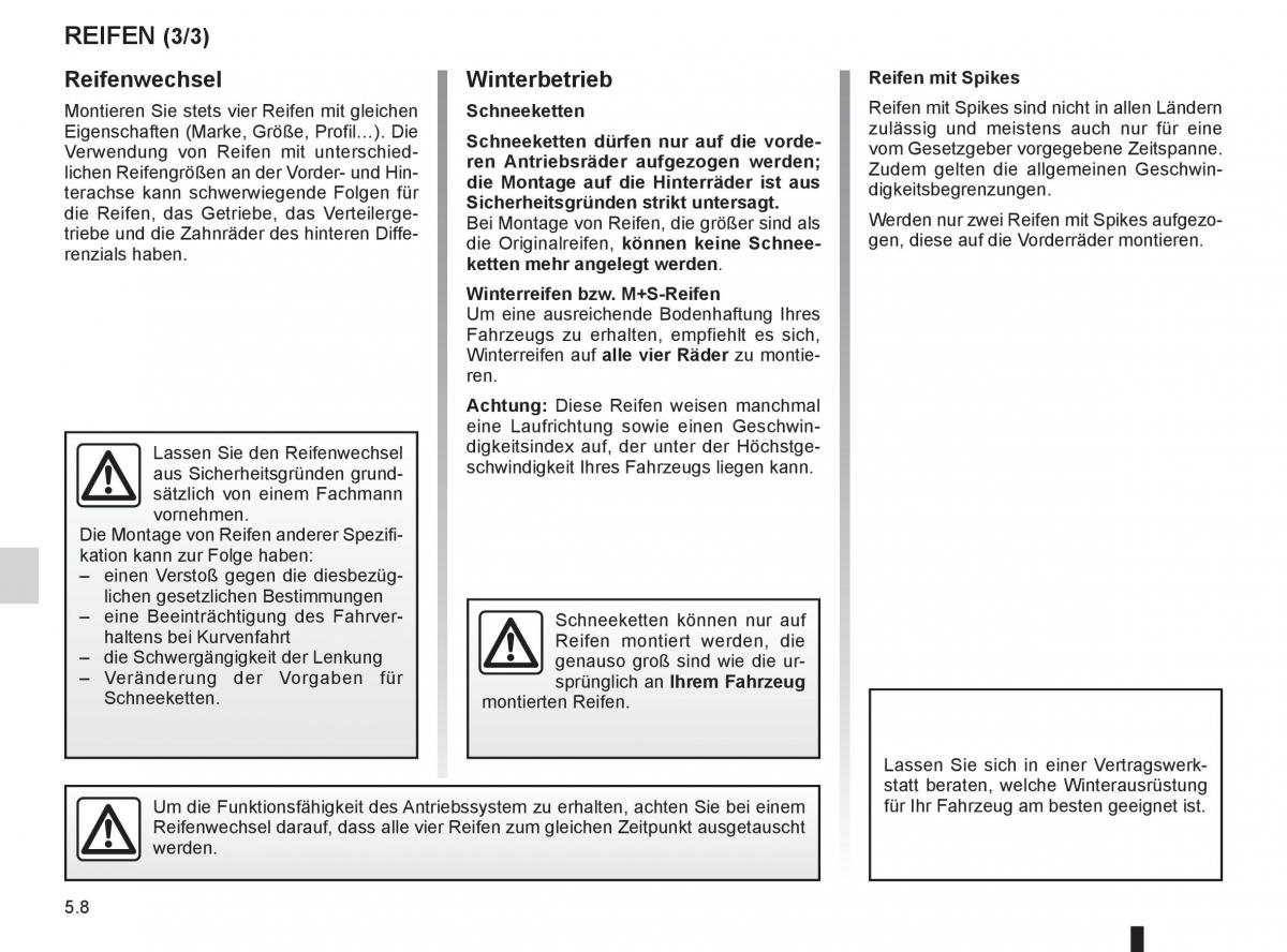 Renault Koleos Handbuch / page 182