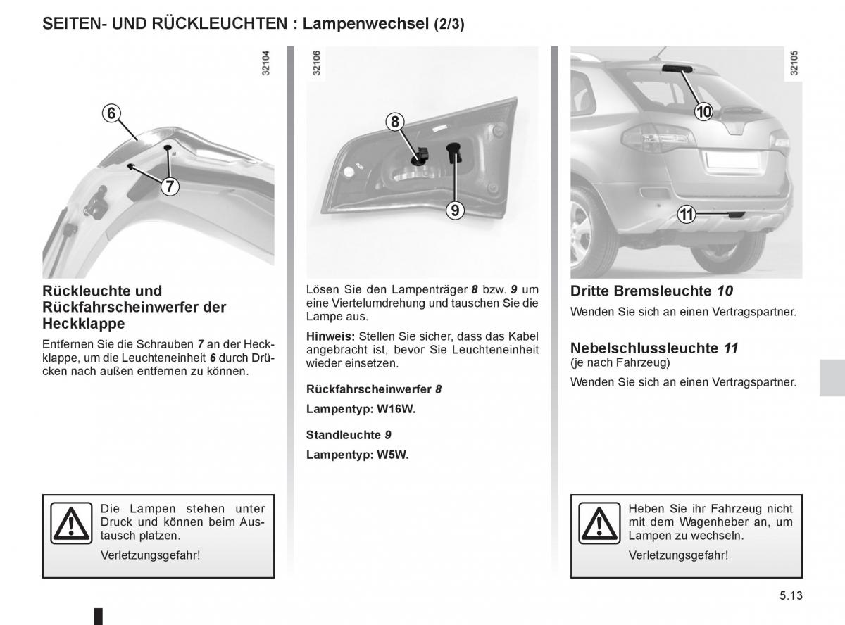 Renault Koleos Handbuch / page 187