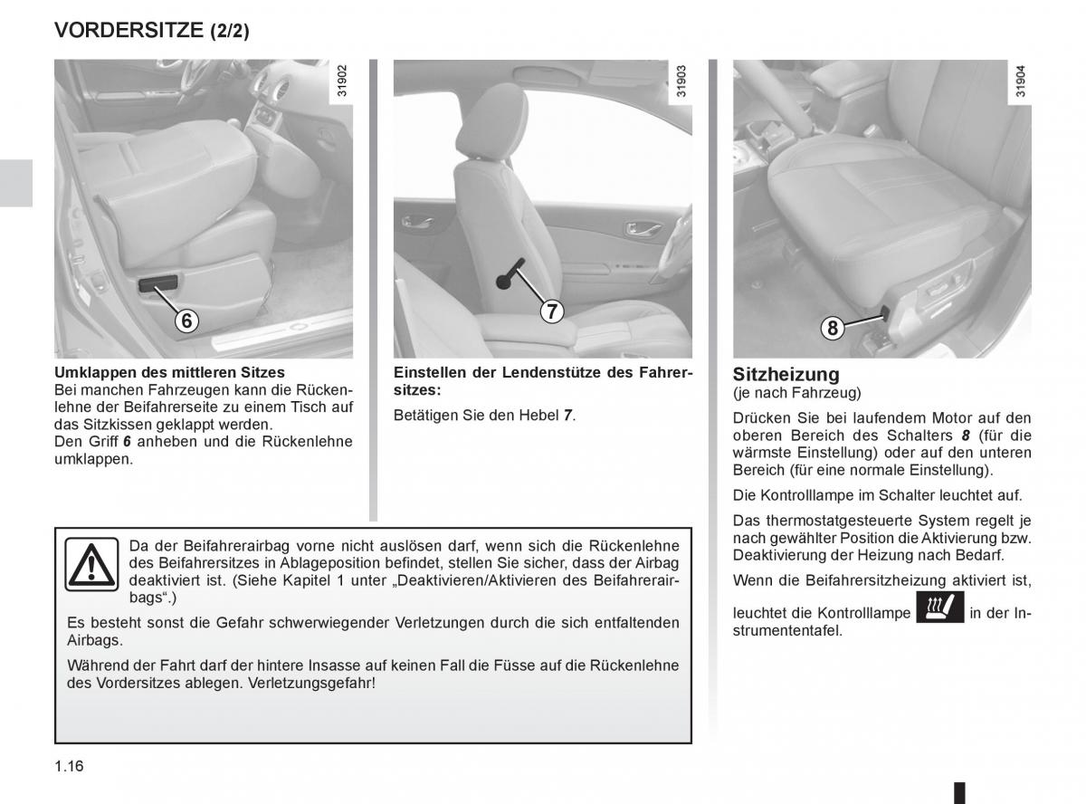 Renault Koleos Handbuch / page 22