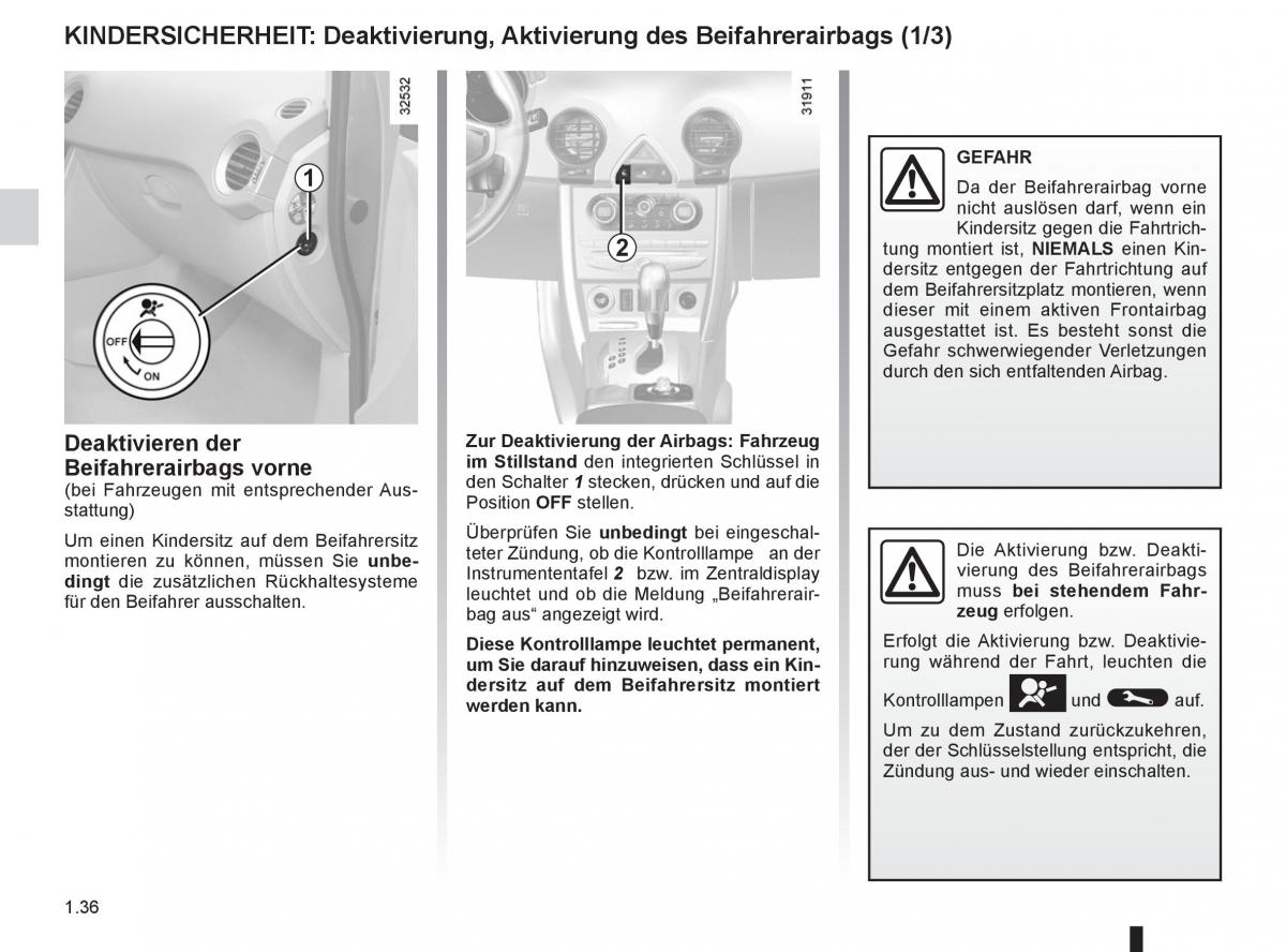 Renault Koleos Handbuch / page 42