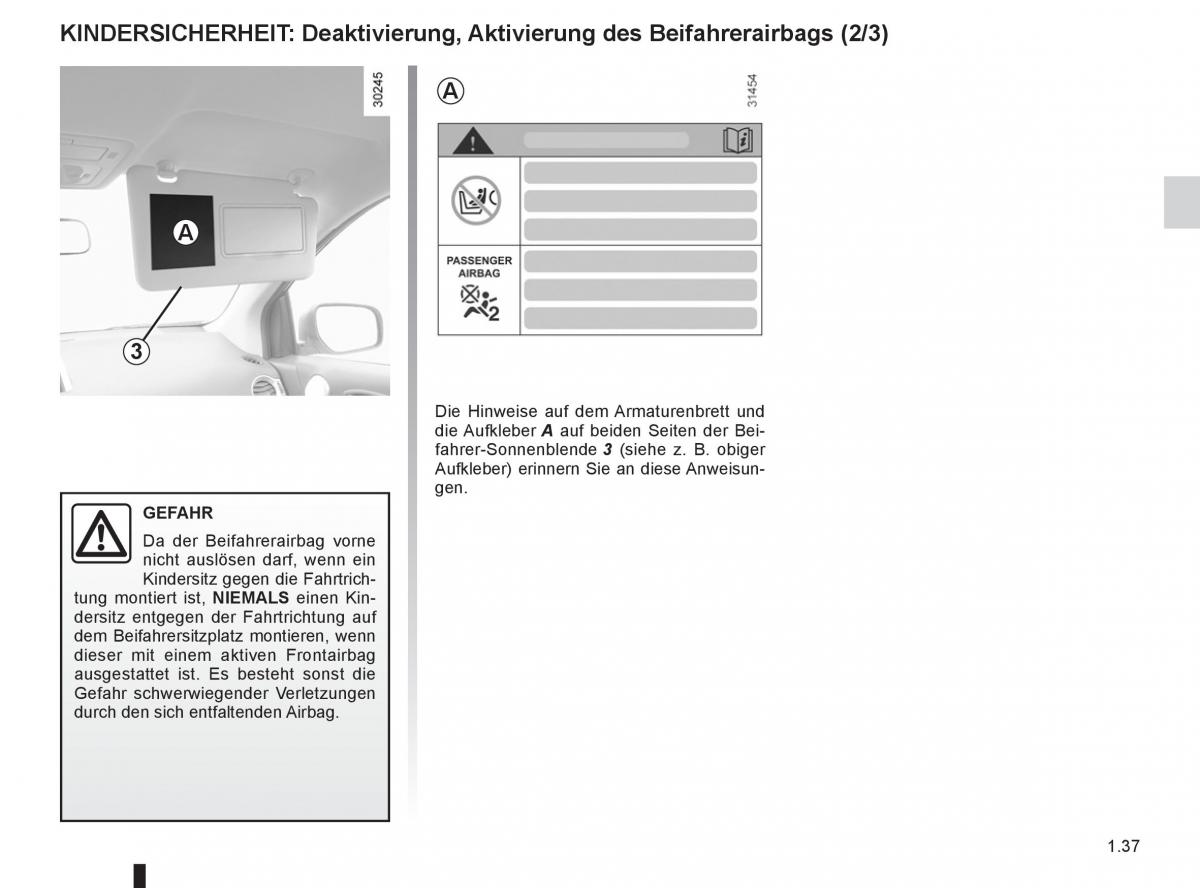 Renault Koleos Handbuch / page 43