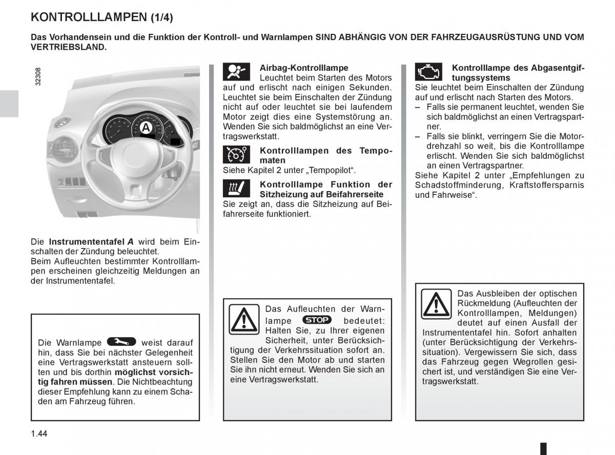 Renault Koleos Handbuch / page 50