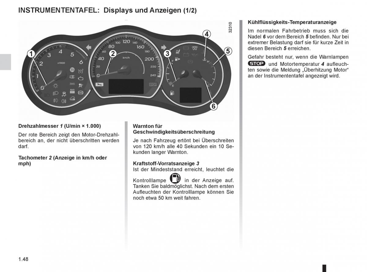 Renault Koleos Handbuch / page 54