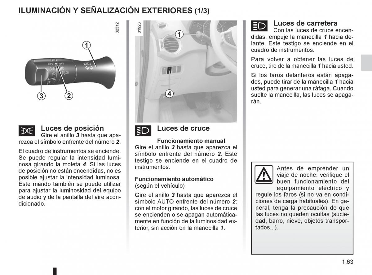 Renault Koleos manual del propietario / page 69