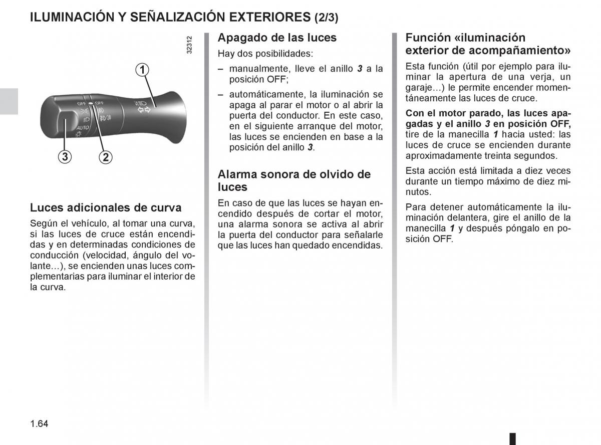 Renault Koleos manual del propietario / page 70