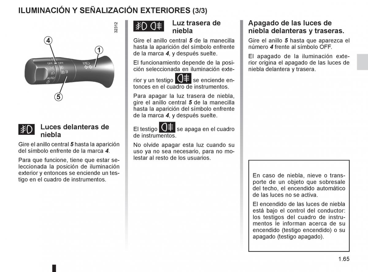 Renault Koleos manual del propietario / page 71