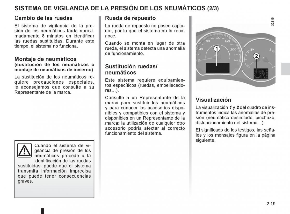 Renault Koleos manual del propietario / page 97