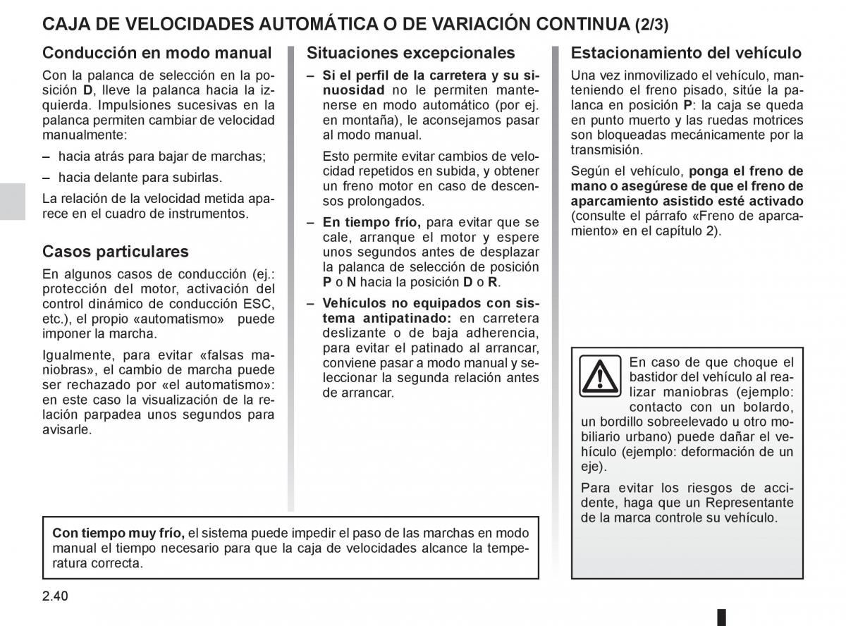 Renault Koleos manual del propietario / page 118