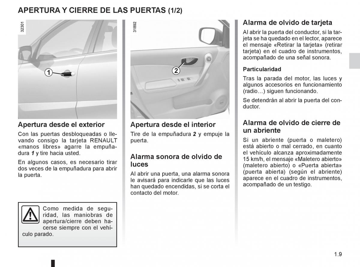 Renault Koleos manual del propietario / page 15