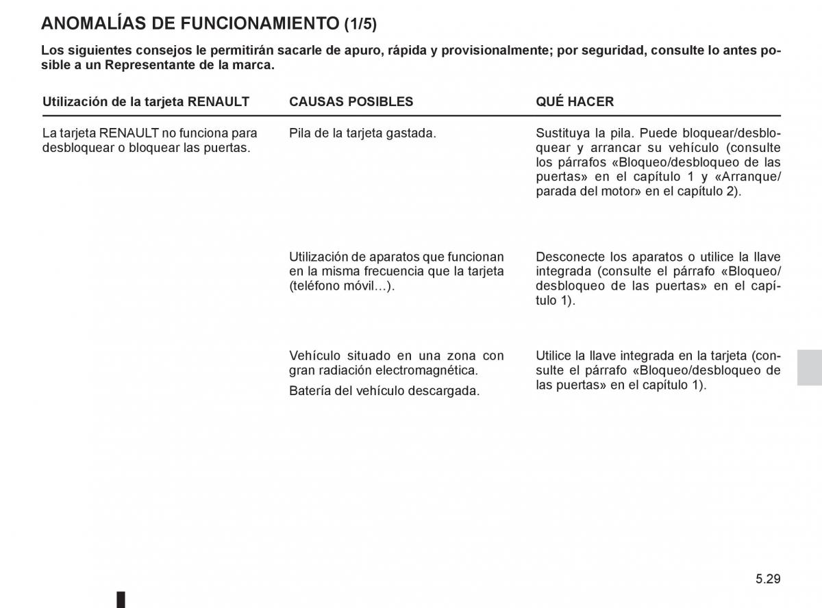 Renault Koleos manual del propietario / page 203