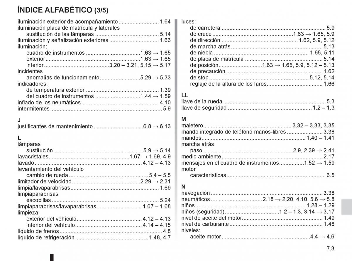 Renault Koleos manual del propietario / page 229