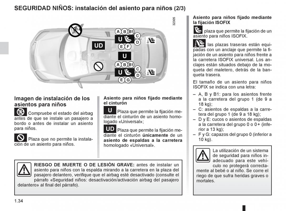 Renault Koleos manual del propietario / page 40